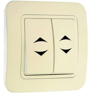 Переключатель проходной 2-кл. 1п 1мод. СП Lillium 10А IP20 крем./крем. Makel 70226