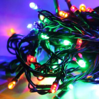 Гирлянда светодиодная 200LED провод 21.5м IP20 8 режимов мигания мультиколор Космос KOC_GIR200_RGB