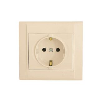 Розетка СП Defne 16А IP20 с зазем.крем Makel 42010028