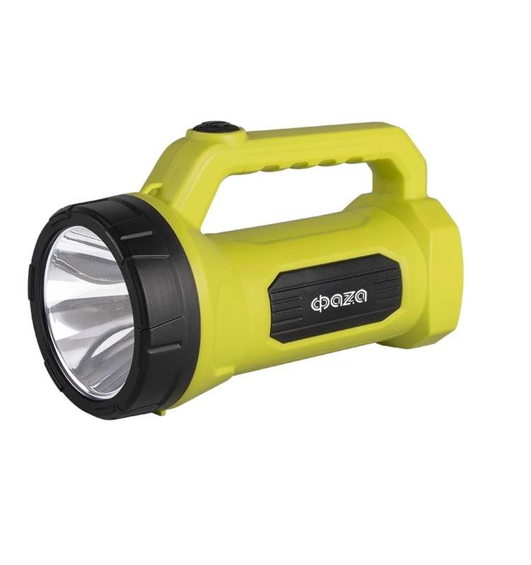 Фонарь-прожектор аккумуляторный AccuF7-L1W/L16-gn 1Вт 73лм + боков. панель 16х0.5Вт 120лм IP20 аккум. 0.9А.ч зел. ФАZ...