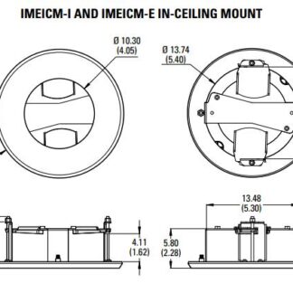 Крепление врезное для Sarix Enh+ внешн. Pelco IMEICM-E