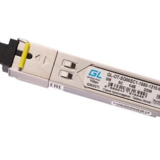 Модуль SFP WDM 155Mb/1.25Gb/s одно волокно SM SC Tx:1550/Rx:1310нм 6дБ до 3км NIKOMAX GL-OT-SG06SC1-1550-1310-B