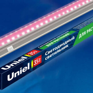 Светильник светодиодный ULI-P21-35W/SPSB IP40 WHITE 35Вт IP40 накладной линейный для растений спектр для рассады и цв...