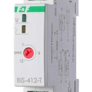 Реле импульсное BIS-412-T (для работы в схемах с групп. и централ. управлением встроенн. разделитель сигналов с встроен. таймером 230В AC 16А 1NO/NC IP20) F&F EA01.005.014