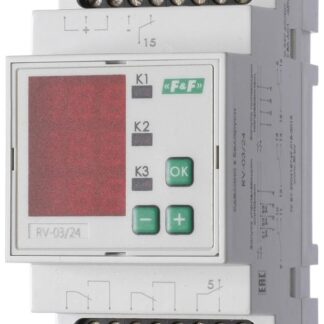 Реле времени RV-03/24 3х8А 24В AC/DC 3NO/NC IP20 многофункц. 3-х канал. 9 режимов работы с входами START диапазон выд...
