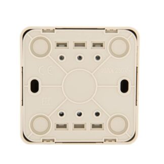 Переключатель проходной 2-кл. 2п ОП Viola 10А IP20 крем. LEZARD 751-0300-106