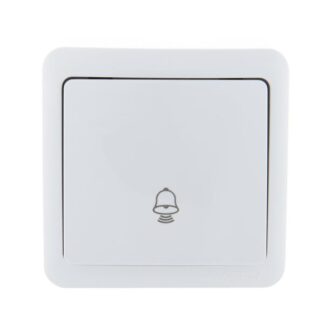 Кнопка звонка 1-кл. 1п ОП Viola 10А IP20 бел. LEZARD 751-0200-103