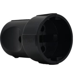 Розетка штепсельная Accessories без заземл. черн. LEZARD 715-1600-606B