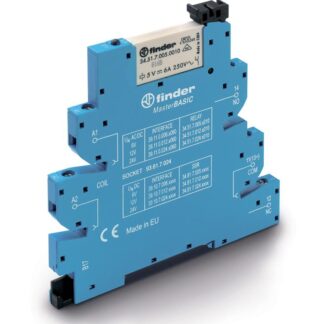 Модуль интерфейсный электромеханич. реле MasterBASIC 1CO 6А AgNi 24В AC/DC IP20 винт. клеммы FINDER 391100240060