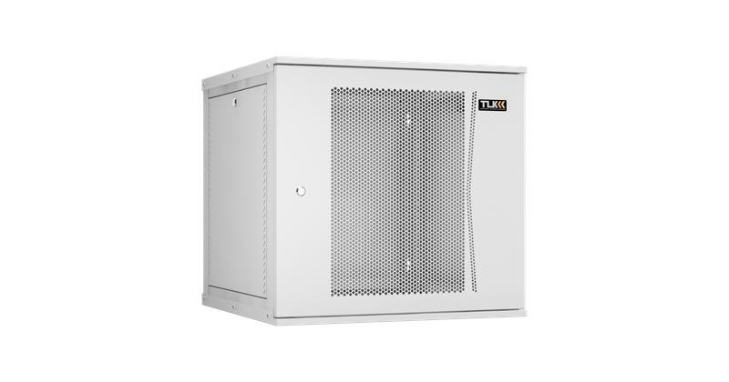 Шкаф настенный 19дюйм 12U 600х569х600мм перфорир. дверь 2 пары монтажн. направляющих разборн. сер. TLK TWI-126060-R-P-GY