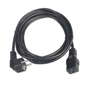 Кабель питания CEE 7/7 евровилка с заземл./разъем C19 IEC 60320 3х1.5кв.мм 250В 16А 3м черн. TLK TLK-PCC16-030