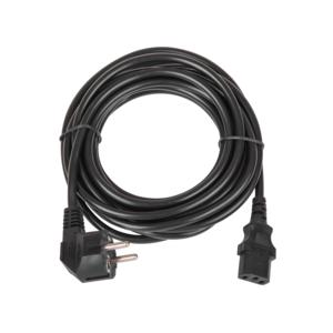 Кабель питания CEE 7/7 евровилка с заземл./разъем C13 IEC 60320 3х1кв.мм 250В 10А 5м черн. TLK TLK-PCC10-050