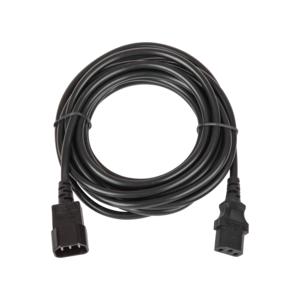 Кабель питания разъем C14 IEC 60320/разъем C13 IEC 60320 3х1кв.мм 250В 10А 5м черн. TLK TLK-PCM10-050