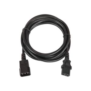 Кабель питания разъем C14 IEC 60320/разъем C13 IEC 60320 3х0.75кв.мм 250В 6А 3м черн. TLK TLK-PCM06-030