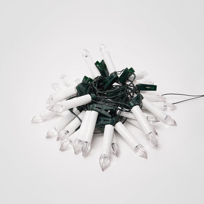 Гирлянда светодиодная ULD-S0600-030/SGA WARM WHITE IP20 CANDLES «Свечки» 6м 30 светодиодов тепл. бел. свет постоянное...