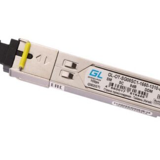 Модуль SFP WDM 155Mb/1.25Gb/s одно волокно SM SC Tx:1550/Rx:1310нм DDM 8дБ до 3км NIKOMAX GL-OT-SG08SC1-1550-1310-D