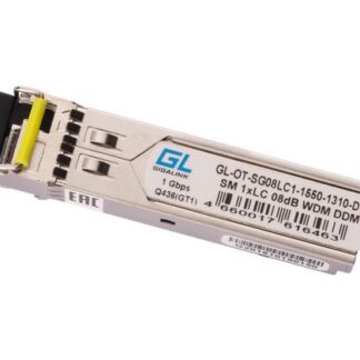 Модуль SFP WDM 1.25Гбит/с одно волокно SM LC Tx:1550/Rx:1310нм DDM 8дБ до 3км NIKOMAX GL-OT-SG08LC1-1550-1310-D