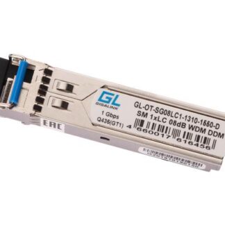 Модуль SFP WDM 1.25Гбит/с одно волокно SM LC Tx:1310/Rx:1550нм DDM 8дБ до 3км NIKOMAX GL-OT-SG08LC1-1310-1550-D