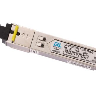 Модуль SFP WDM 1Гбит/с одно волокно SM SC Tx:1550/Rx:1310нм DDM 14дБ до 20км GIGALINK GL-OT-SG14SC1-1550-1310-D