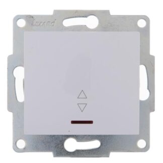 Переключатель проходной 1-кл. 1п СП Karina 10А IP20 с подсветкой механизм бел. LEZARD 707-0288-114