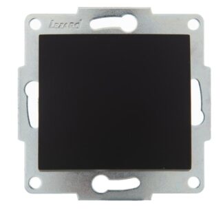 Выключатель 1-кл. 1п СП Karina 10А IP20 механизм черн. бархат LEZARD 707-4288-100