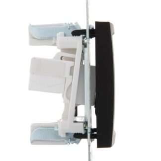 Розетка компьютерная 2-м СП Karina RJ45 механизм черн. бархат LEZARD 707-4288-141