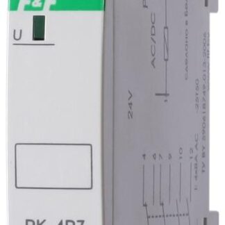 Реле промежуточное PK-4PZ/24 (24В AC/DC 1 модуль монтаж на DIN-рейке 4х8А 2NO/NC+2NO IP20) F&F EA06.001.027