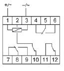 Реле промежуточное PK-4PR/24 (24В AC/DC 1 модуль монтаж на DIN-рейке 4х8А 2NO/NC+2NC IP20) F&F EA06.001.030