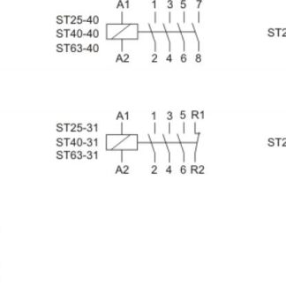 Контактор ST25-30 (3NO 4Вт 2 модуля монтаж на DIN-рейке 230В AC 25А IP20) F&F EA13.001.007