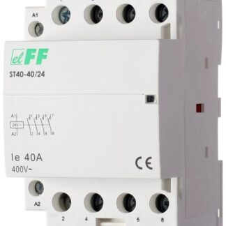 Контактор ST40-40/24 (4NO 6.4Вт 3 модуля монтаж на DIN-рейке 24В AC 40А IP20) F&F EA13.001.010