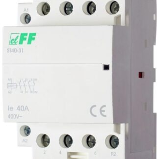 Контактор ST40-31 (3NO+1NC 6.4Вт 3 модуля монтаж на DIN-рейке 230В AC 40А IP20) F&F EA13.001.011