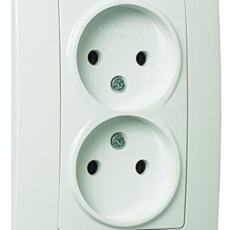 Розетка 2-м СП Lillium NaturalKare 16А 250В без заземл. бел. Makel 32001017
