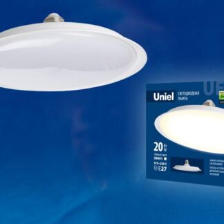 Лампа светодиодная LED-U165-20W/3000K/E27/FR PLU01WH UFO 20Вт матовая 3000К тепл. бел. E27 (упак. картон) Uniel UL-00...