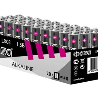 Элемент питания алкалиновый AAA/LR03 1.5В Alkaline Pack-40 (уп.40шт) ФАZА 5023024