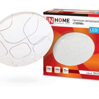 Светильник светодиодный DECO ГЛОРИЯ 24Вт 4000К 2160лм 230В 330х55мм IN HOME 4690612021904