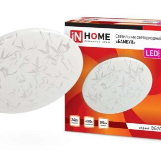 Светильник светодиодный DECO БАМБУК 24Вт 6500К 2160лм 230В 330х55мм IN HOME 4690612025230