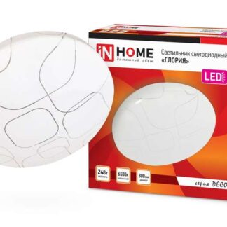 Светильник светодиодный DECO ГЛОРИЯ 24Вт 6500К 2160лм 230В 330х55мм IN HOME 4690612025094