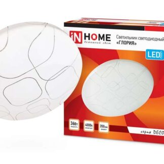 Светильник светодиодный DECO ГЛОРИЯ 36Вт 4000К 3240лм 230В 380х55мм IN HOME 4690612025100