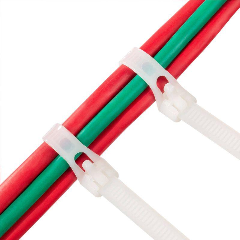 Хомут кабельный КСР 7.5х200 нейл. бел. (уп.100шт) Fortisflex 56183