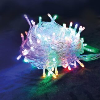 Гирлянда светодиодная 100LED бел. прозр. провод 6.5м расстояние между лампами 6см 8 режимов мигания Космос KOC_GIR100...