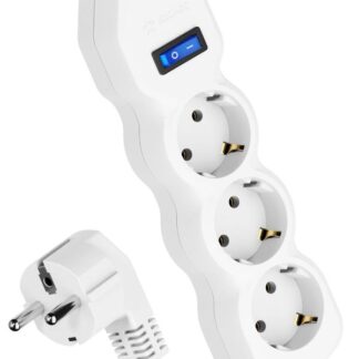 Удлинитель 3х3м с заземл. 10А IP20 ПВС 3х0.75 с выкл. КОСМОС YKsm3m-3g-Z-V(10A)P