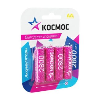 Аккумулятор AA/R6 2800мА.ч NI-MN BP-4 (блист.4шт) КОСМОС KOCR6NIMH2800MAH4BL