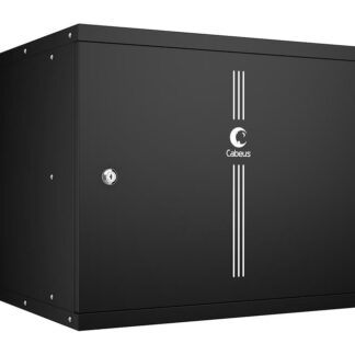 Шкаф телекоммуникационный настенный WSC-05D-9U55/45m-BK 19дюйм 9U LIGHT черн. Cabeus 10178c