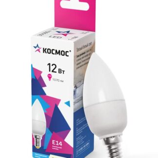 Лампа светодиодная CN 12Вт 3000К E14 1070лм 174-265В КОСМОС LkecLED12wCNE1430
