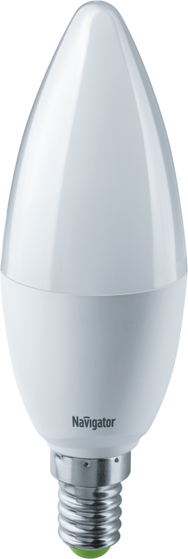 Лампа светодиодная 61 651 NLL-C37-7-230-2.7K-E14-3STEPDIMM 7Вт свеча матовая 2700К тепл. бел. E14 560лм 176-264В Navi...