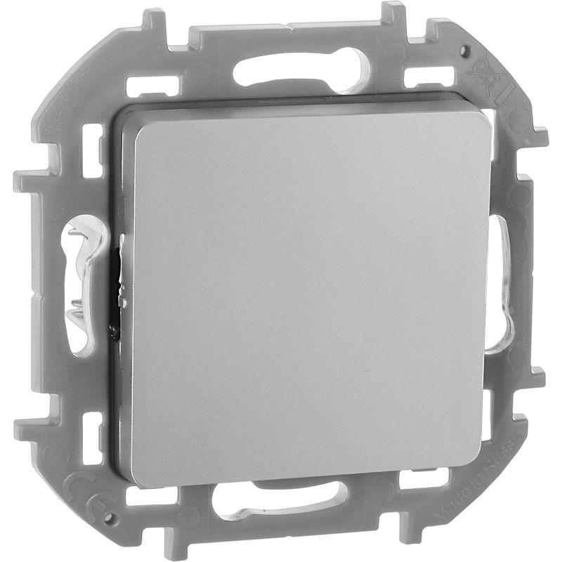 Выключатель 1-кл. Inspiria 10А IP20 250В 10AX механизм алюм. IEK 673602