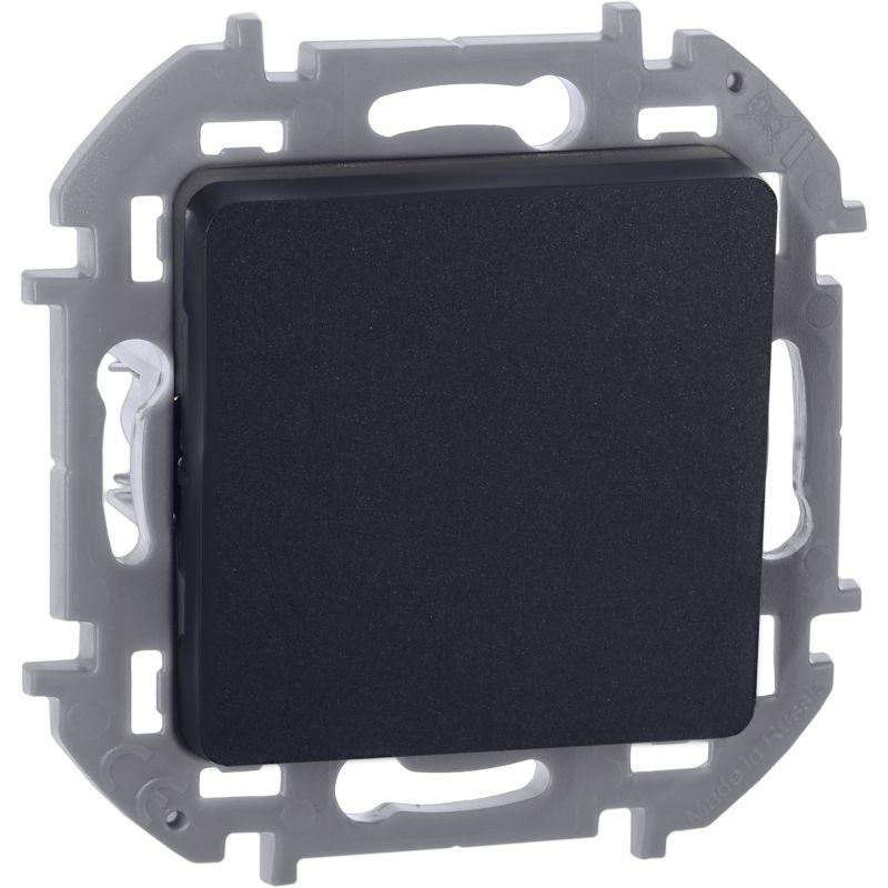 Выключатель кнопочный Inspiria 6А 250В без фиксации НО/НЗ механизм антрацит IEK 673693