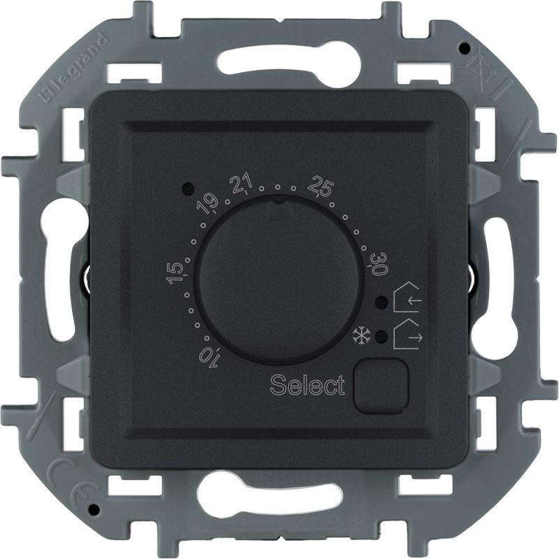 Термостат Inspiria с внешн. датчиком для тепл. полов антрацит IEK 673813