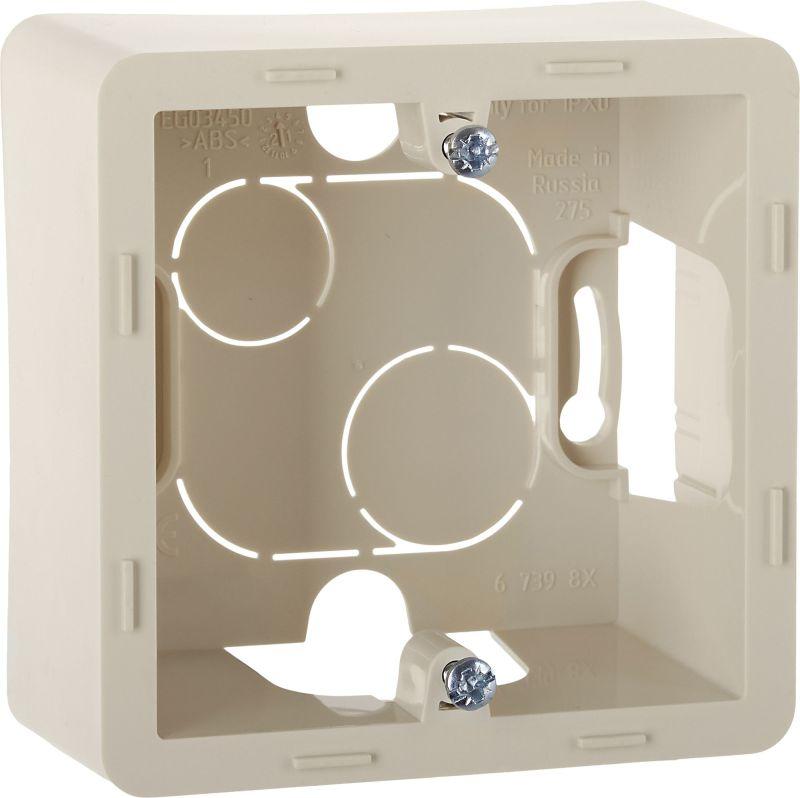 Коробка 1-м ОП Inspiria сл. кость IEK 673981