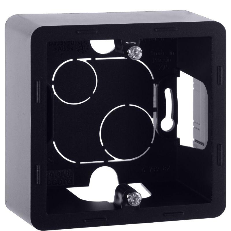 Коробка 1-м ОП Inspiria антрацит IEK 673983